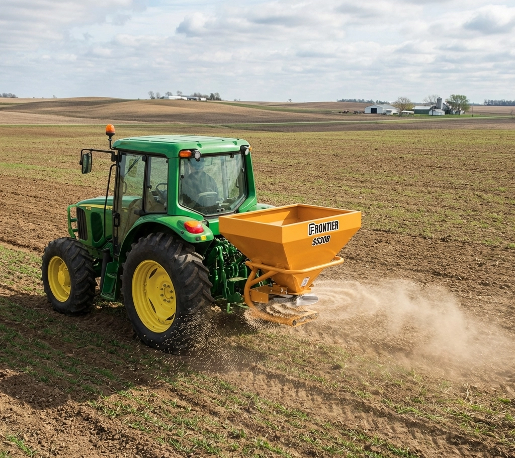 Frontier™ SS30 Series Broadcast Spreader in use