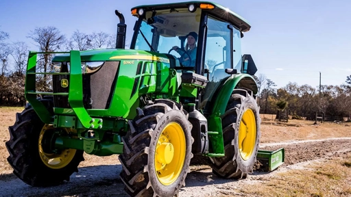John Deere 5090E Compact Tractor Working